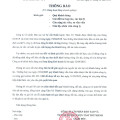 THÔNG BÁO DỪNG HOẠT ĐỘNG KINH DOANH